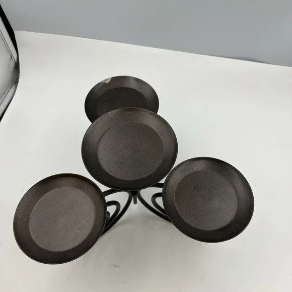 Partylite‎ Viking Scroll 4 Pillar Ball Candle Holder – PO297 - Picture 2 of 11